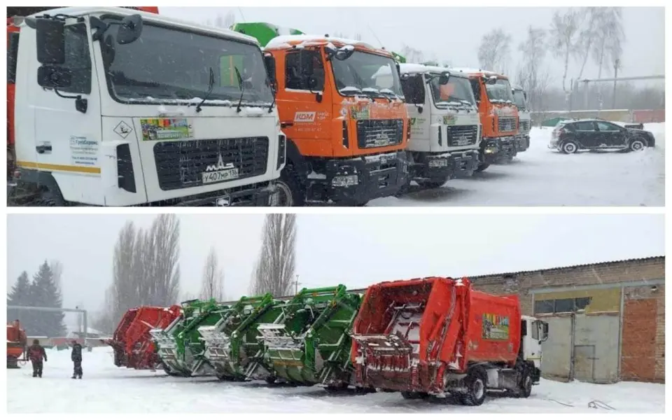 30 белорусскими мусоровозами пополнился автопарк воронежского регоператора