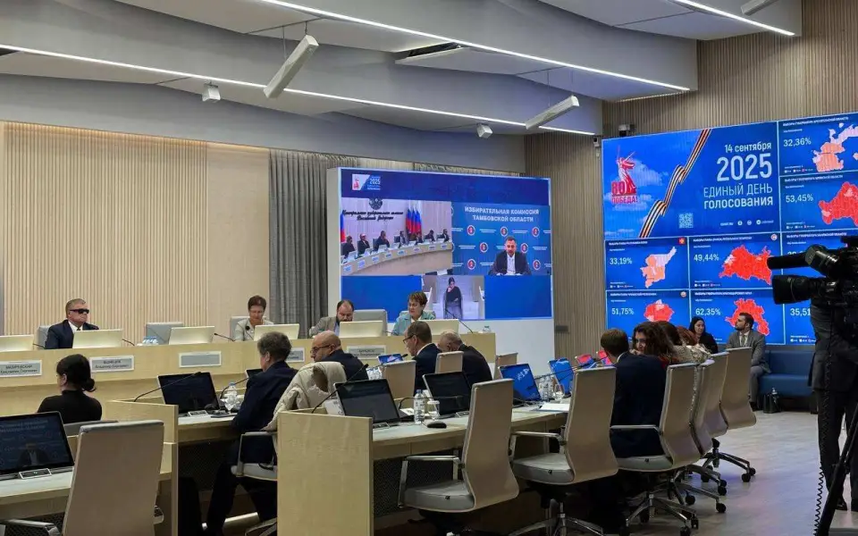 «Единая Россия» набирает 48,97% голосов на выборах в Тамбовскую гордуму