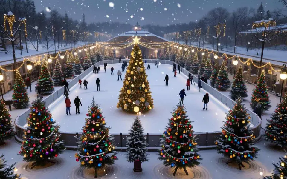 Новогоднее украшение Адмиралтейской площади в Воронеже выполнит подрядчик из Краснодара