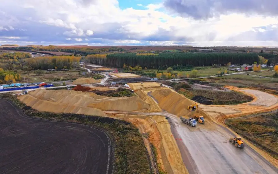 Строительство Западного обхода Орла идет с опережением графика Строительство Западного обхода Орла идет с опережением графика