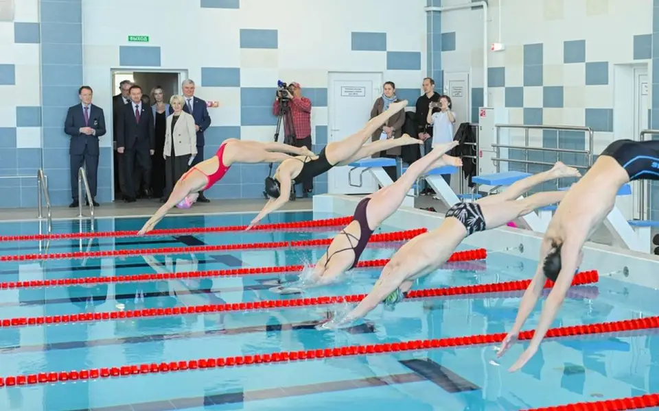 Построенный ДСК спорткомплекс с бассейном открыли в воронежском микрорайоне Шилово 