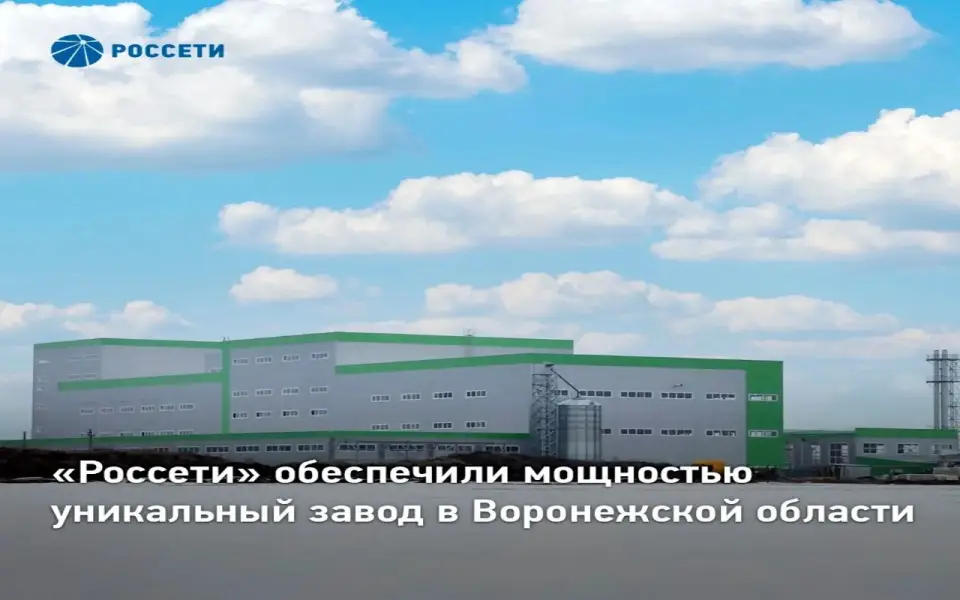 «Россети» подключили к сетям первый в России завод лимонной кислоты в Воронежской области «Россети» подключили к сетям первый в России завод лимонной кислоты в Воронежской области