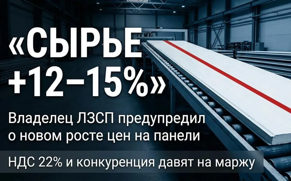 Старые запасы заканчиваются: владелец ЛЗСП предсказал рост цен на сэндвич-панели