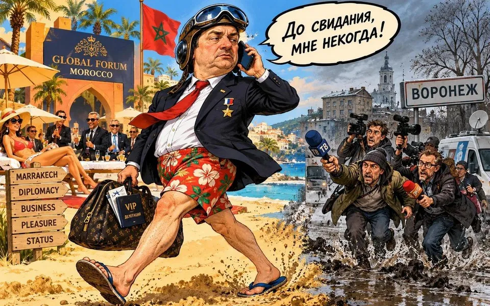 Спикер Воронежской гордумы Андрей Дьяченко съездил в Марокко по линии Старой площади, но забыл предупредить избирателей