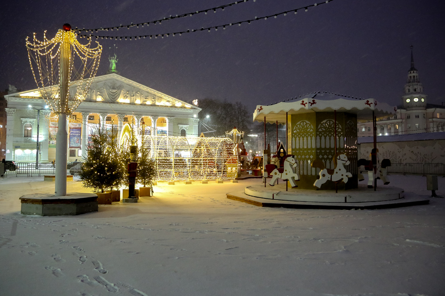 Воронежские власти озвучили концепцию новогоднего оформления главной площади Воронежа