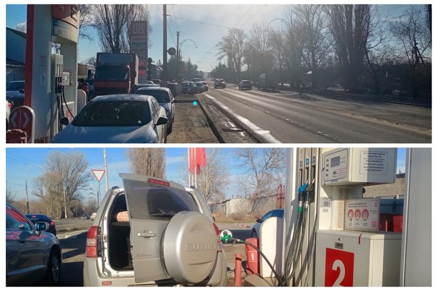 Заправки и банкоматы Белгорода окружили желающие запастись бензином и наличкой