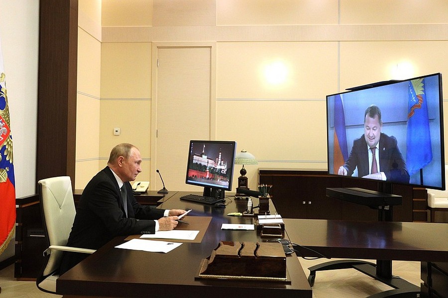 Президент России Владимир Путин пожелал успехов врио главы администрации Тамбовской области Максиму Егорову