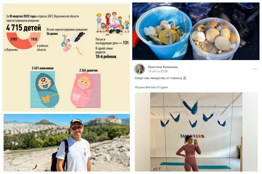Элиты Черноземья в соцсетях: спорт как снятие стресса, вечные путешествия и грибной улов