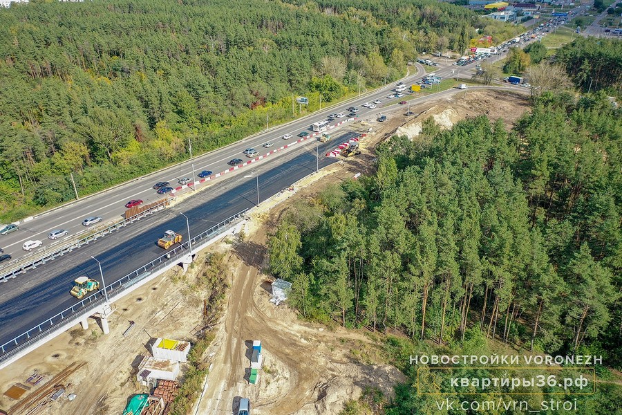 Мэр Воронежа предлагает сделать «выделенки» на новых путепроводах Остужевской развязки
