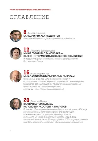 Полоса 4 выпуска Абирег ТОП-100 2026