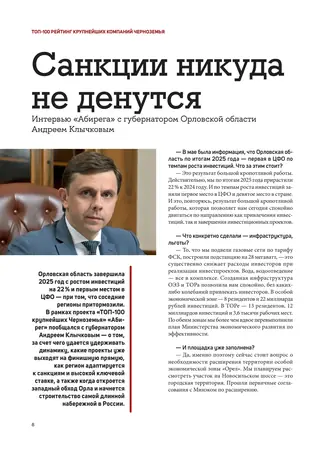 Полоса 8 выпуска Абирег ТОП-100 2026