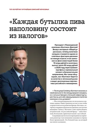 Полоса 20 выпуска Абирег ТОП-100 2026