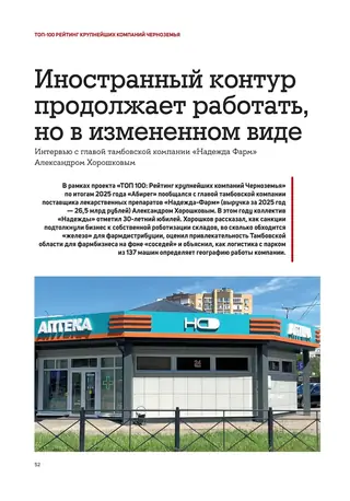 Полоса 52 выпуска Абирег ТОП-100 2026