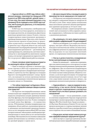 Полоса 57 выпуска Абирег ТОП-100 2026