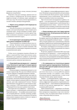 Полоса 59 выпуска Абирег ТОП-100 2026